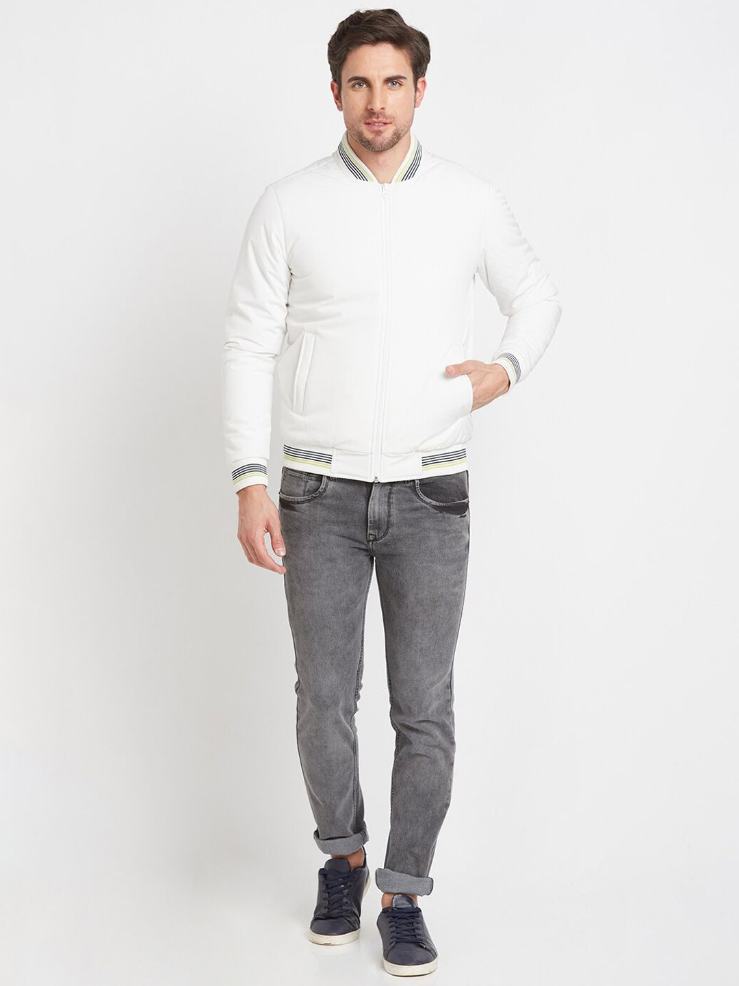 Being Human Mock Collar Bomber Jacket