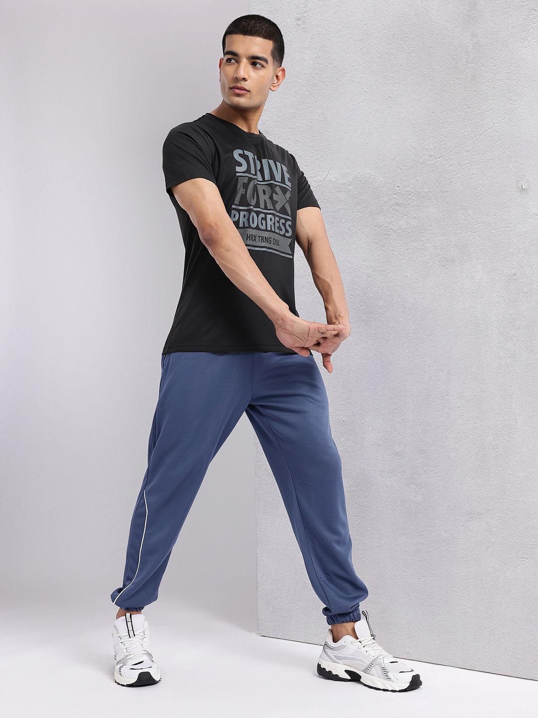 HRX by Hrithik Roshan Typography Printed Rapid-Dry Training T-shirt