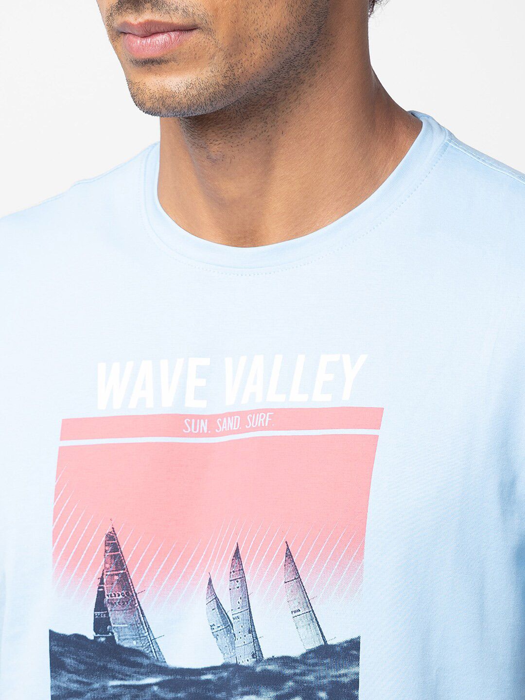 SPYKAR Men Printed Cotton T-shirt