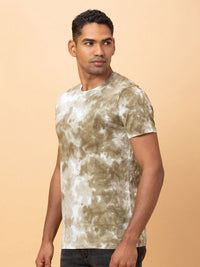 Being Human Men Dyed Raw Edge Slim Fit T-shirt