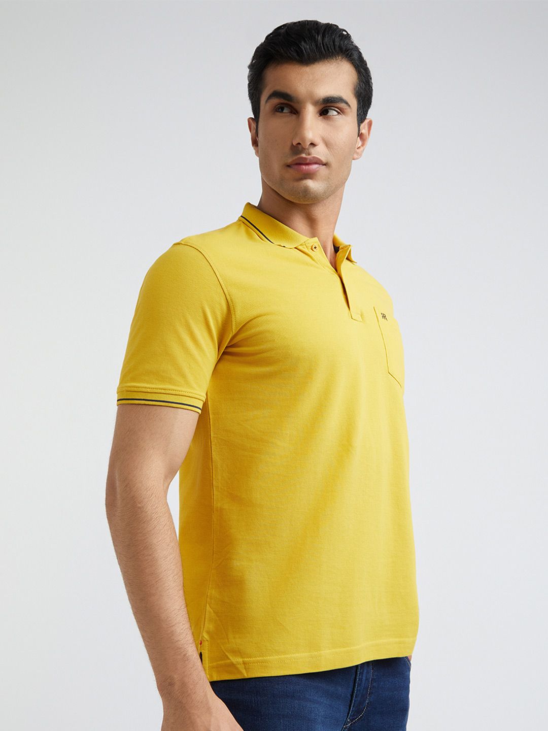 Raymond Pure Cotton Modern Fit Polo Collar T-shirt