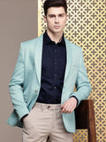 House of Pataudi Shawl Collar Single-Breasted Embellished Blazer