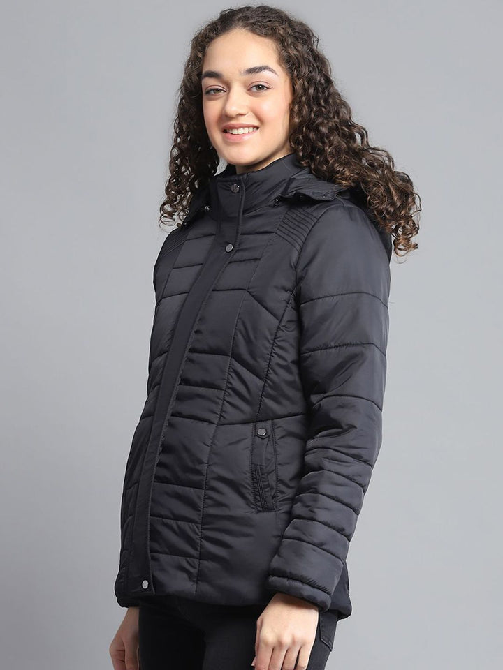 Monte Carlo Women Hooded Solid Casual Lightweight Padded Jacket