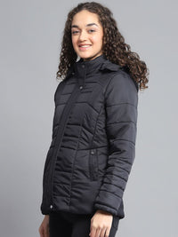 Monte Carlo Women Hooded Solid Casual Lightweight Padded Jacket