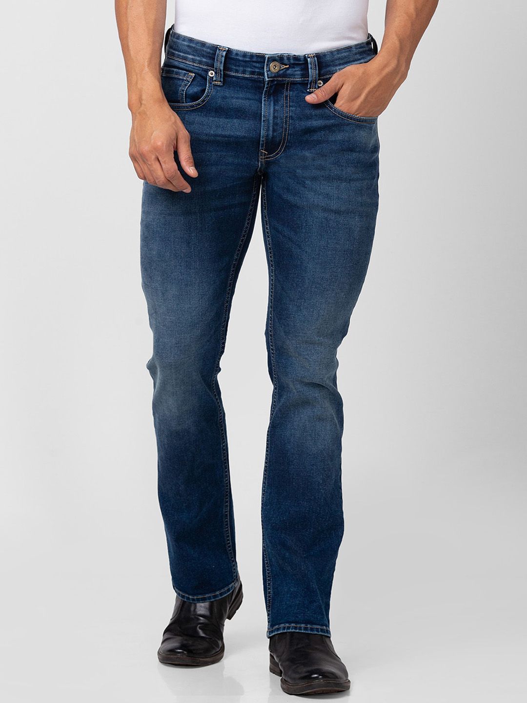 SPYKAR Men Rafter Relaxed Fit Light Fade Stretchable Jeans