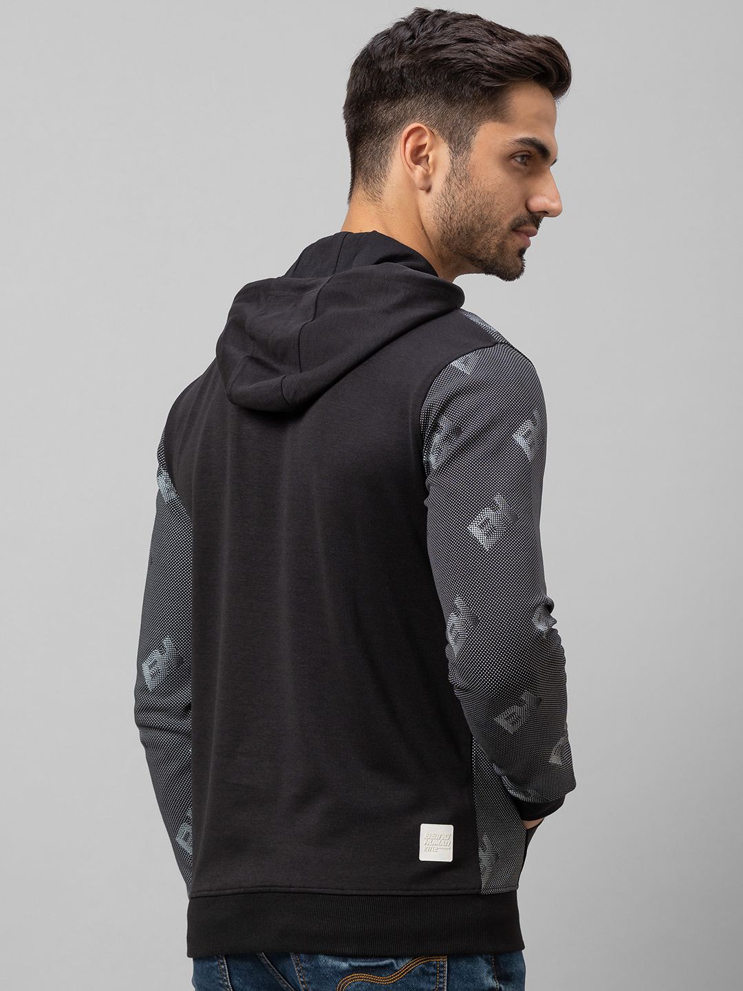 Being Human Men Black Printed Sweatshirt