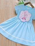 YK Girls Cotton Fit & Flare Dress