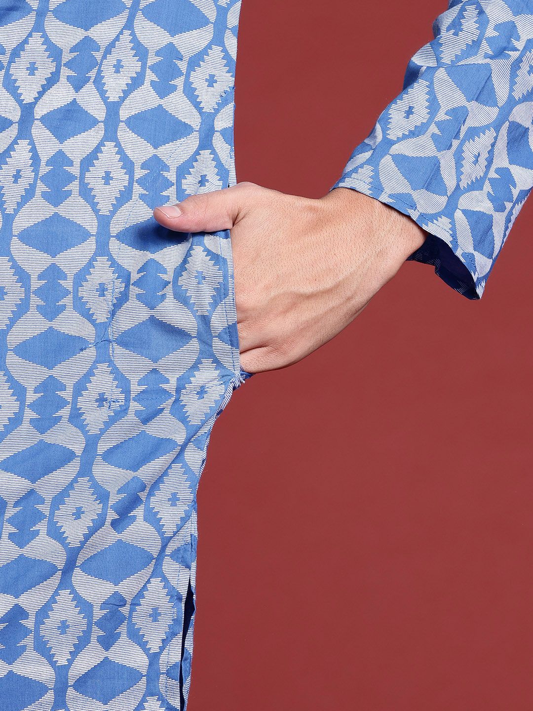 Anouk Printed Regular Pure Cotton Kurta with Trousers