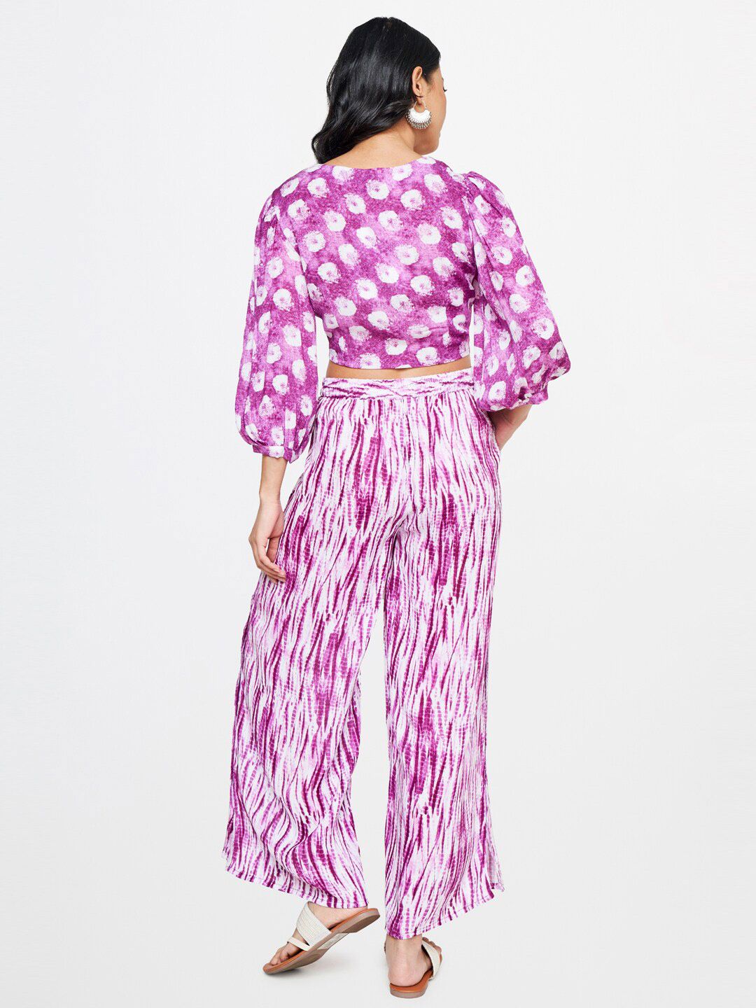 Global Desi Women Printed Top with Trousers