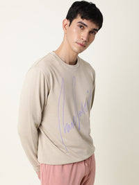 RARE RABBIT Men Flocker Printed Sweatshirt