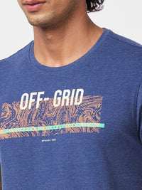 SPYKAR Typography Printed Slim Fit Cotton Casual T-Shirt