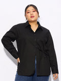SASSAFRAS Curve Plus Size Pure Cotton Casual Shirt