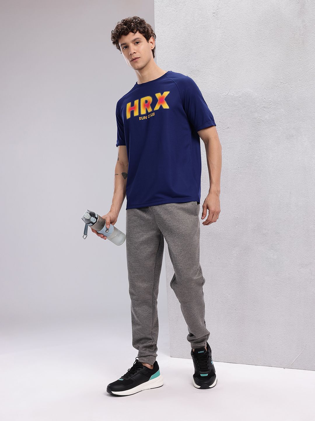 HRX by Hrithik Roshan Brand Logo Printed Rapid-Dry Running T-shirt