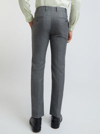 Raymond Men Flat Front Slim Fit Formal Trousers
