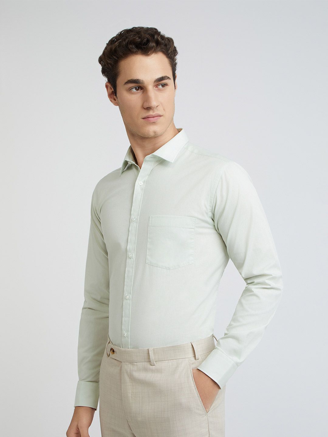 Park Avenue Pure Cotton Slim Fit Opaque Formal Shirt