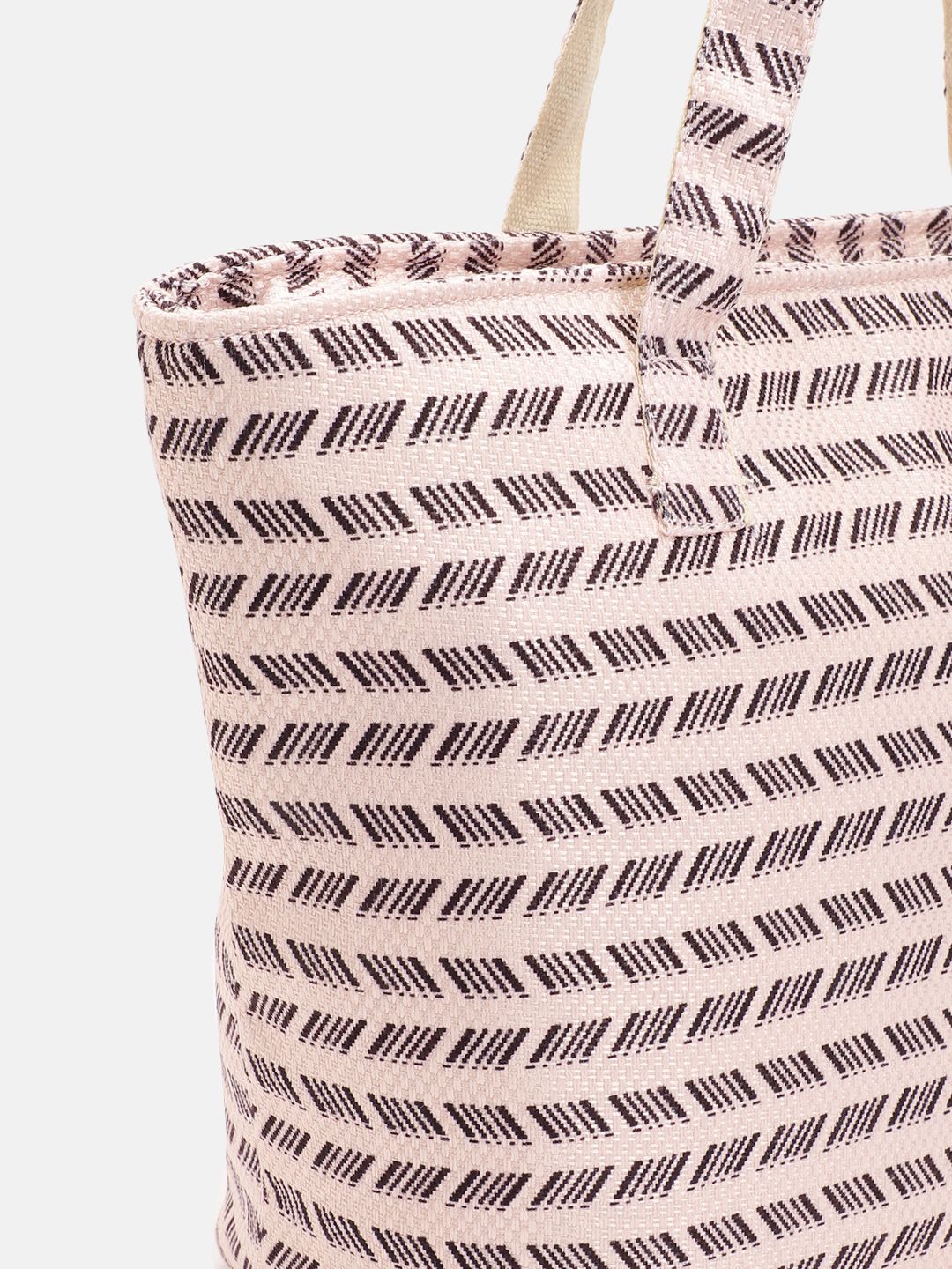 Anouk Geometric Self Design Structured Shoulder Bag