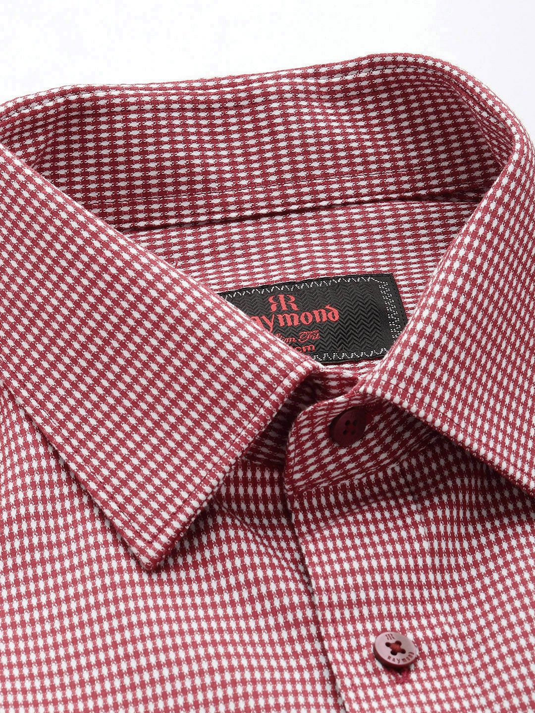 Raymond Slim Fit Opaque Pure Cotton Formal Shirt