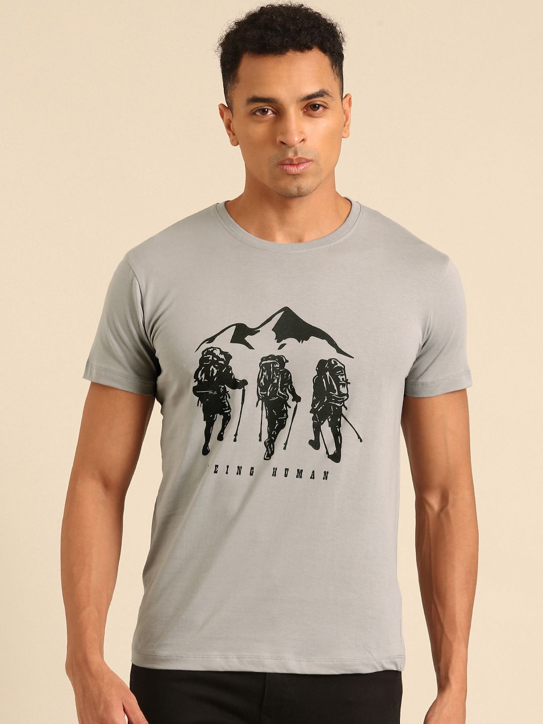 Being Human Printed Pure Cotton T-shirt