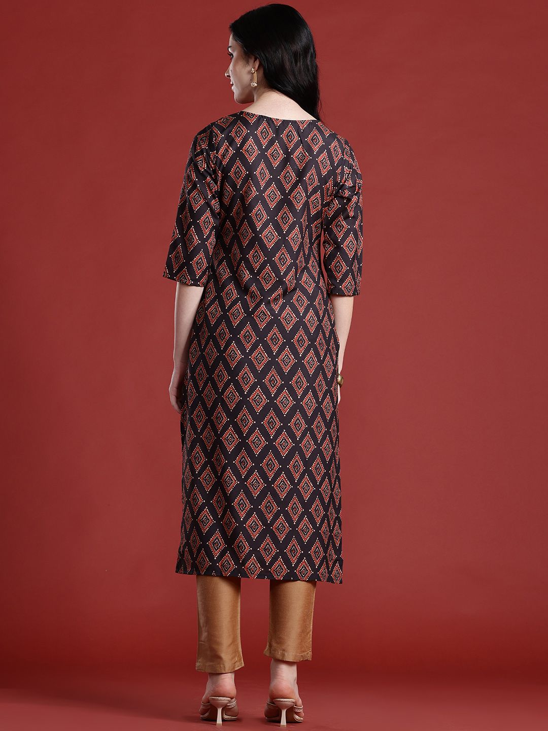 Anouk Women Geometric Printed Kurta