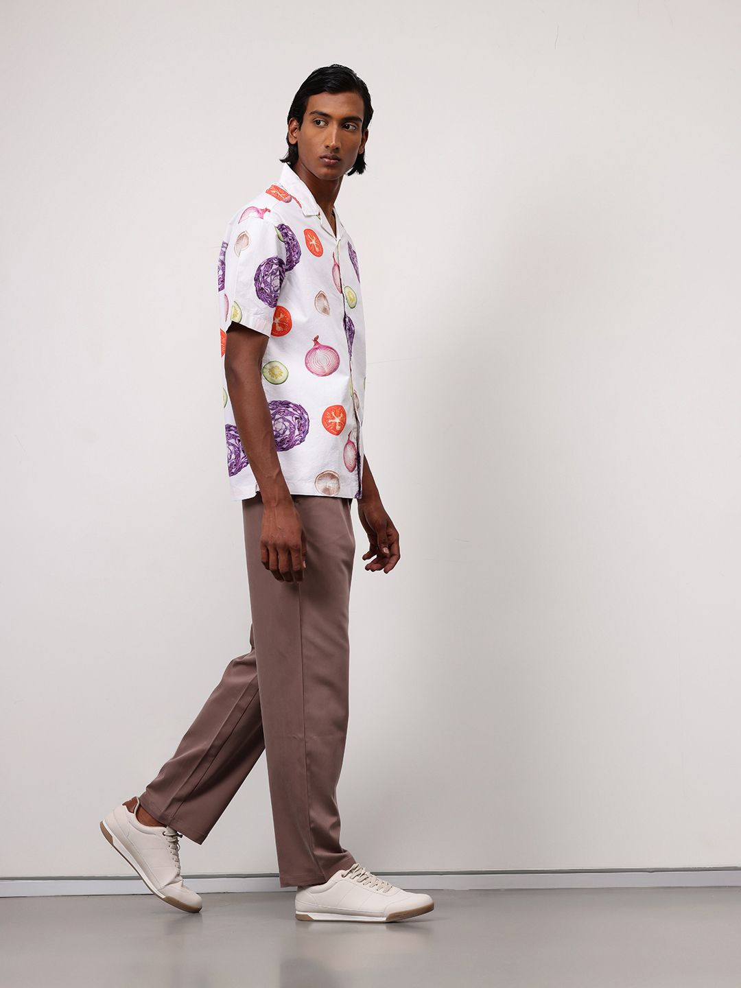 ether Comfort Fit Printed Organic Cotton Shirt