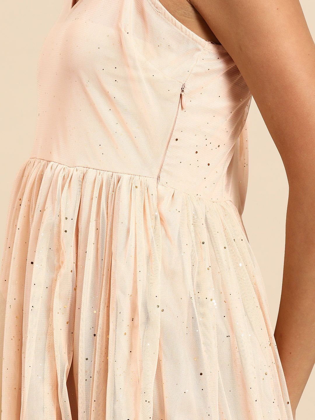 all about you Shoulder Straps Net Maxi Dress