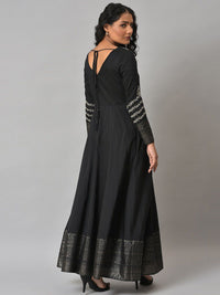 W Ethnic Motifs Embroidered Maxi Ethnic Dress