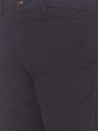 SPYKAR Men Blue Relaxed Fit Mid-Rise Pure Cotton Shorts