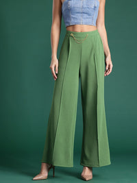 DressBerry Women Pleated Wide Leg Trousers