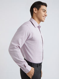 Raymond Self Design Slim Fit Pure Cotton Formal Shirt