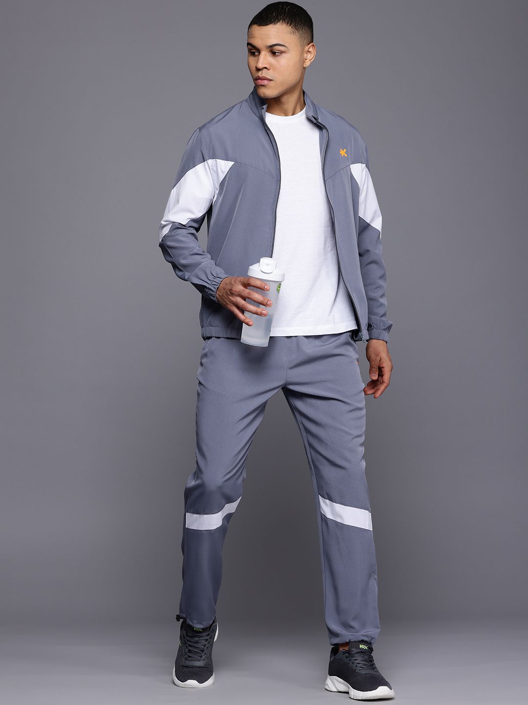 HRX by Hrithik Roshan Colourblocked Detail Training Tracksuit