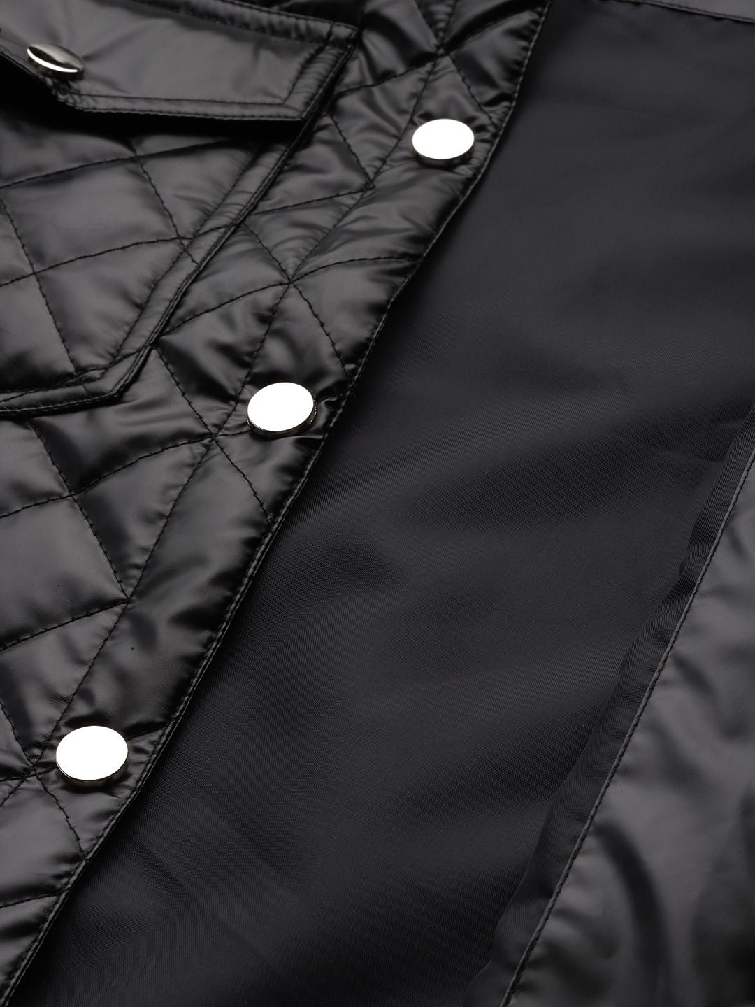 DressBerry Faux Leather Quilted Jacket
