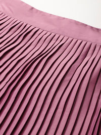 all about you Accordion Pleats Flared Skirt