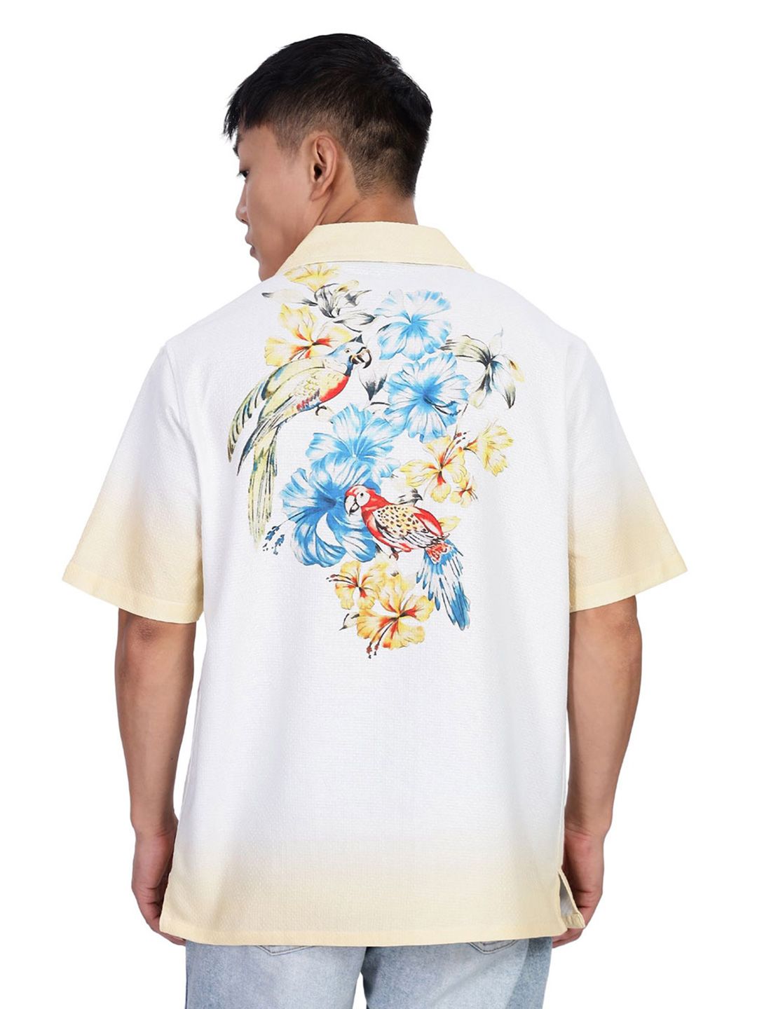 Eszett Men Floral Printed Casual Shirt