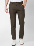 SPYKAR Men Mid Rise Linen Regular Fit Chinos Trousers
