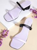 DressBerry Colourblocked Block Sandals