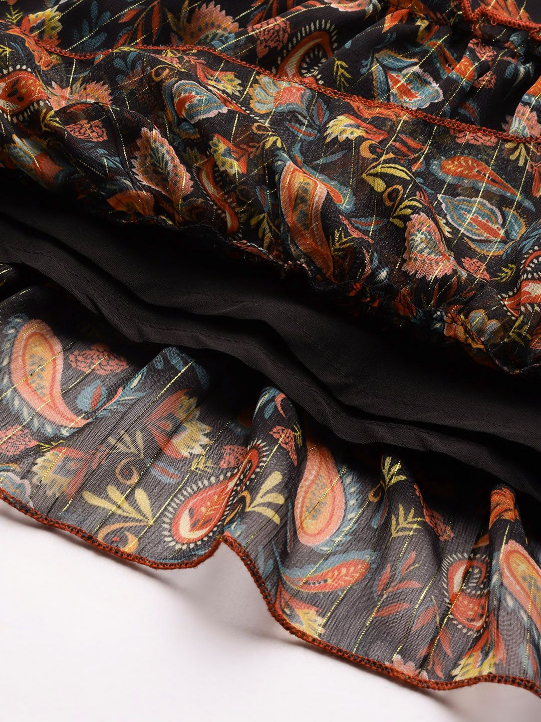 Antheaa Woman Floral Smocked Tiered Dress