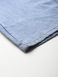 DressBerry Women Patch Detail Slim Flared Fit Stretchable Jeans