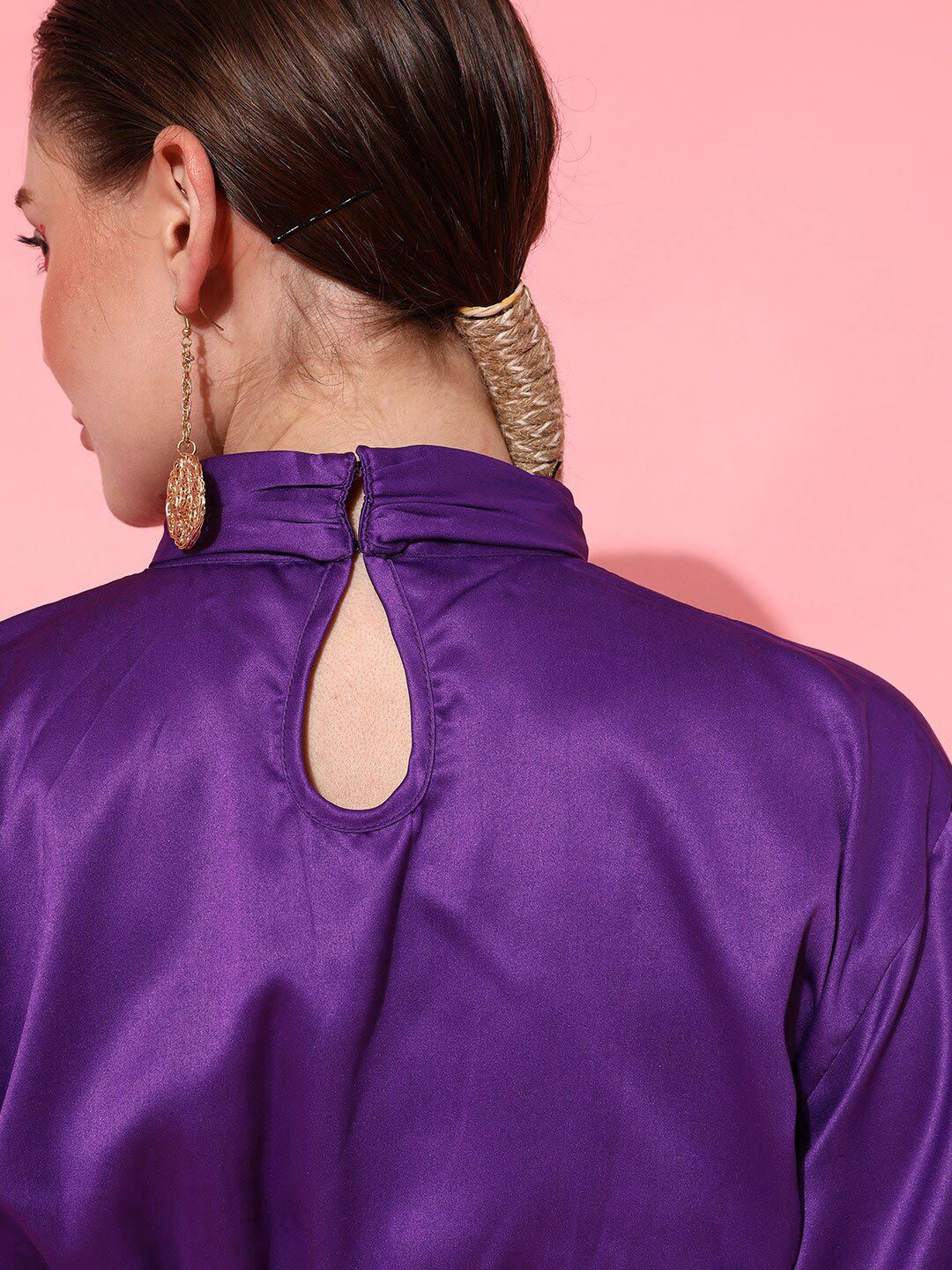 STREET 9 Lavender Satin Sheath Dress