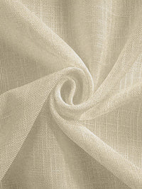 URBAN SPACE Set Of 2 Taupe Solid Sheer Door Curtains
