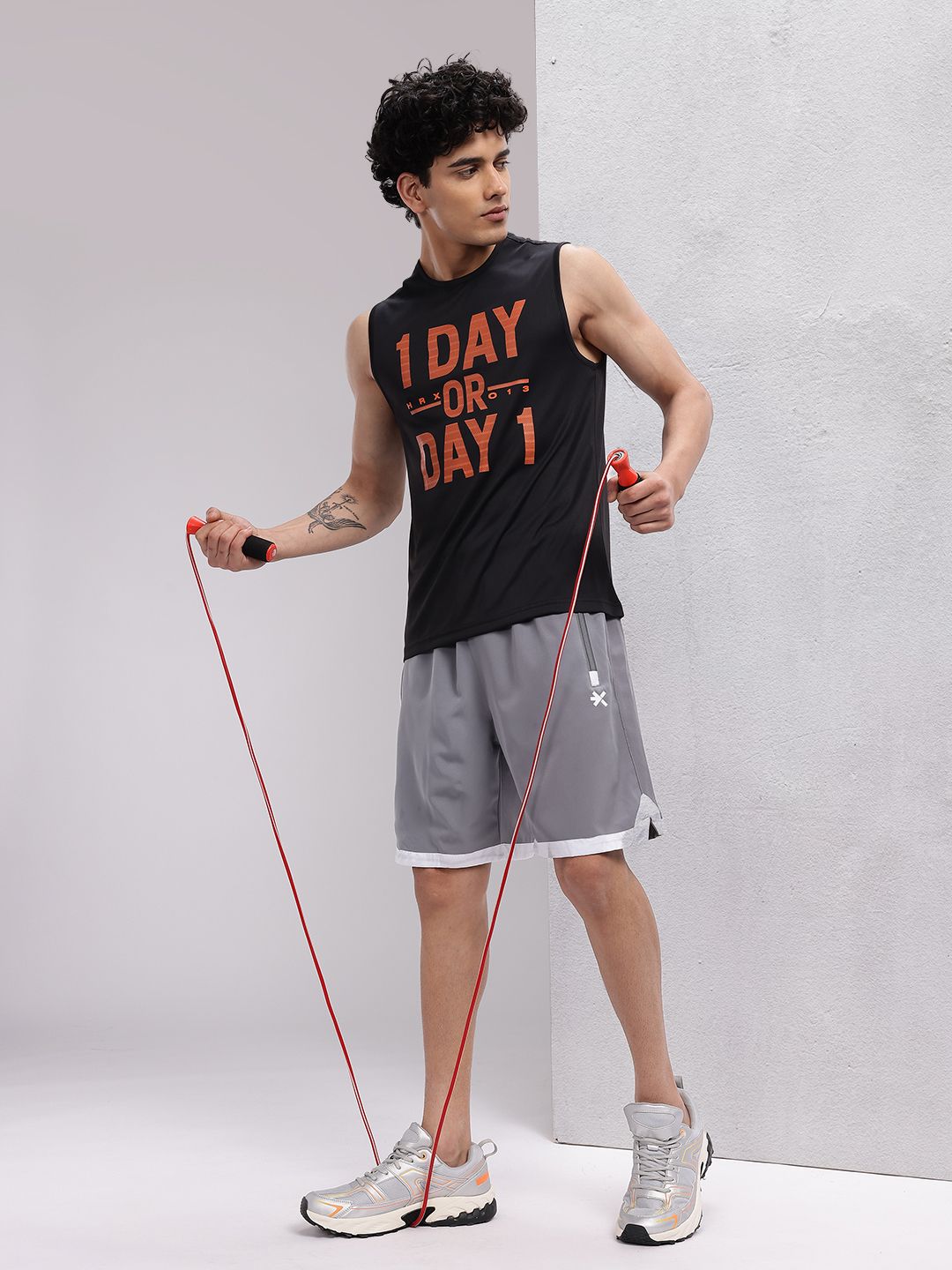 HRX by Hrithik Roshan Brand Logo Printed Rapid-Dry Training T-shirt