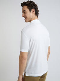 Park Avenue Striped Polo Collar Slim Fit T-shirt