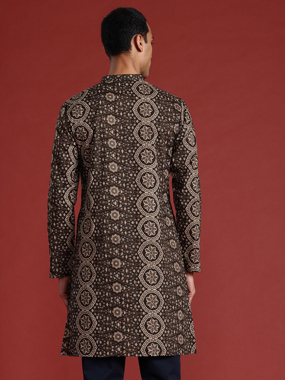 Anouk Men Ethnic Motifs Printed Pure Cotton Kurta