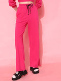 STREET 9 BASICS Women Fuchsia Solid Trousers