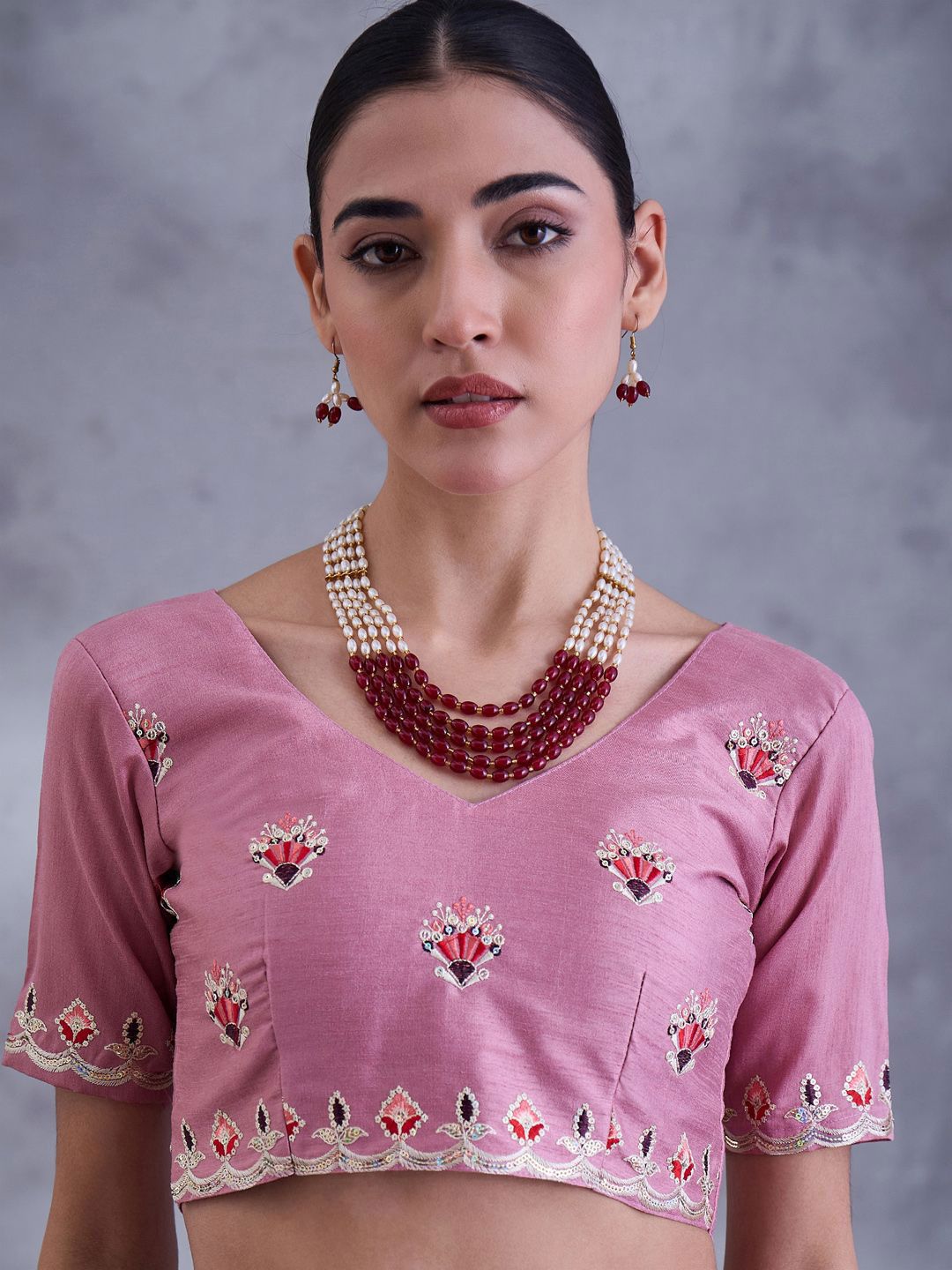 Saree mall Saree Kerja Berat Tisu Labuci Dihiasi