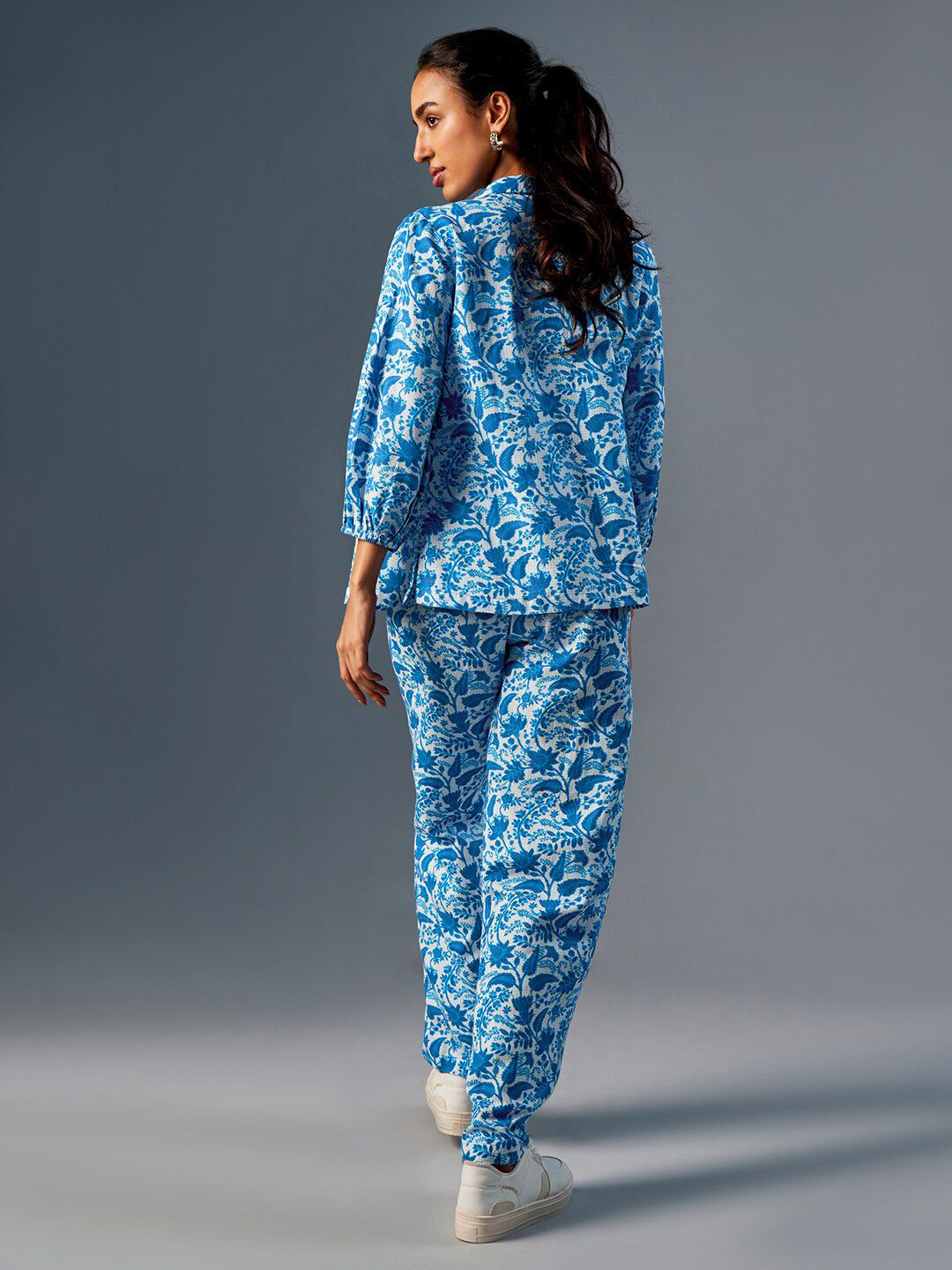 Global Desi Printed Shirt With Trousers