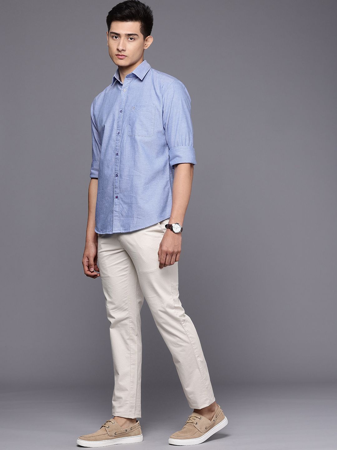 Raymond Slim Fit Pure Cotton Casual Shirt