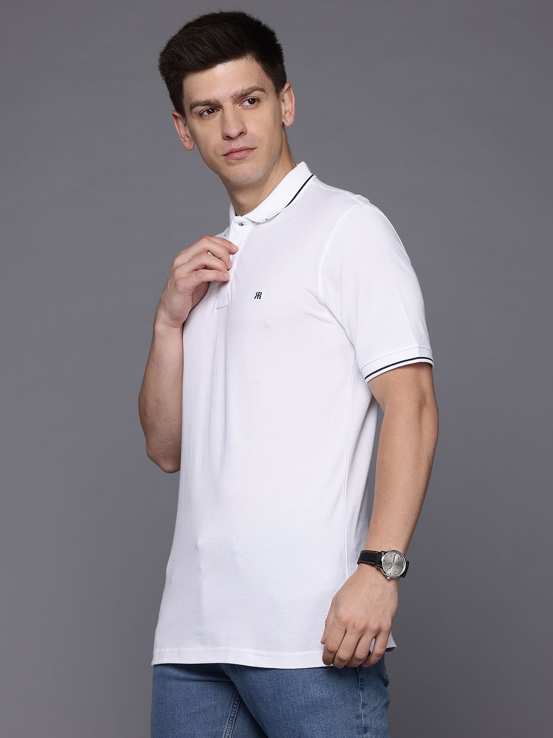 Raymond Modern Fit Pure Cotton Polo T-shirt