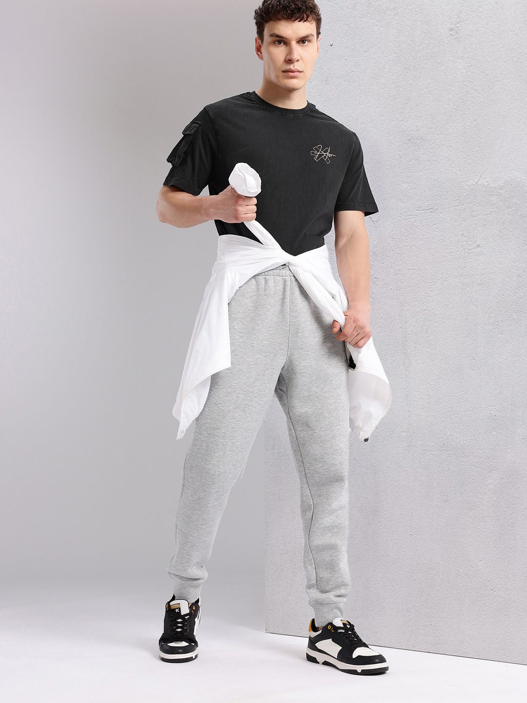 HRX by Hrithik Roshan Pure Cotton Cargo-Pocketed Lifestyle T-shirt