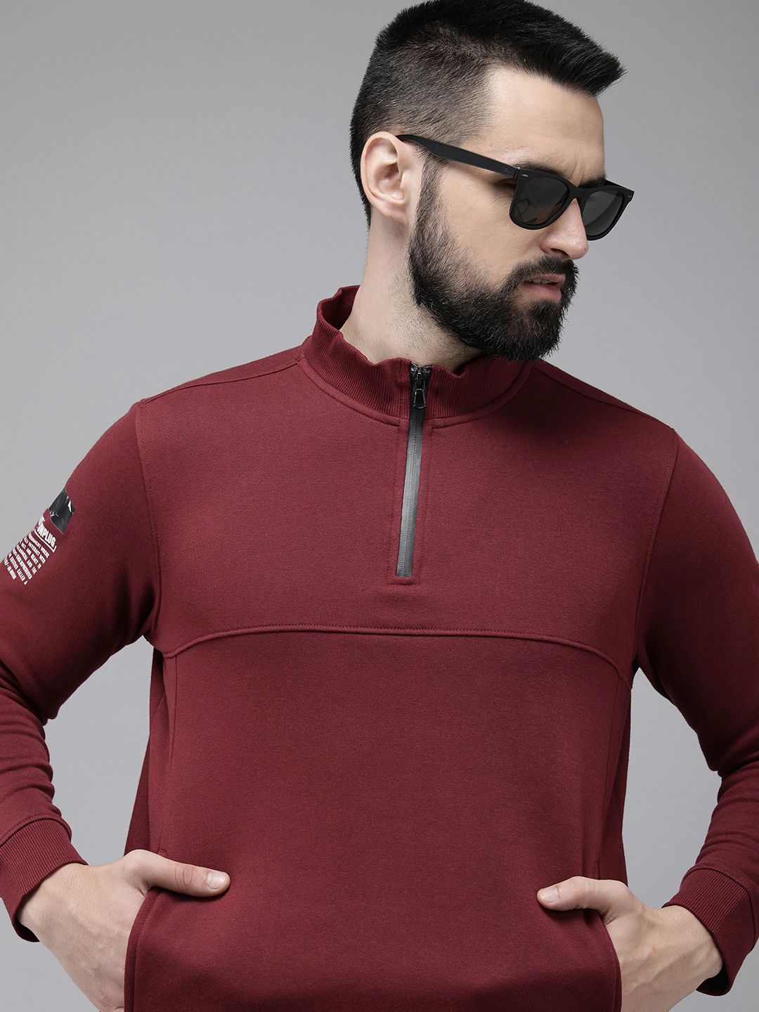 SPYKAR Solid Long Sleeves Pullover Sweatshirt