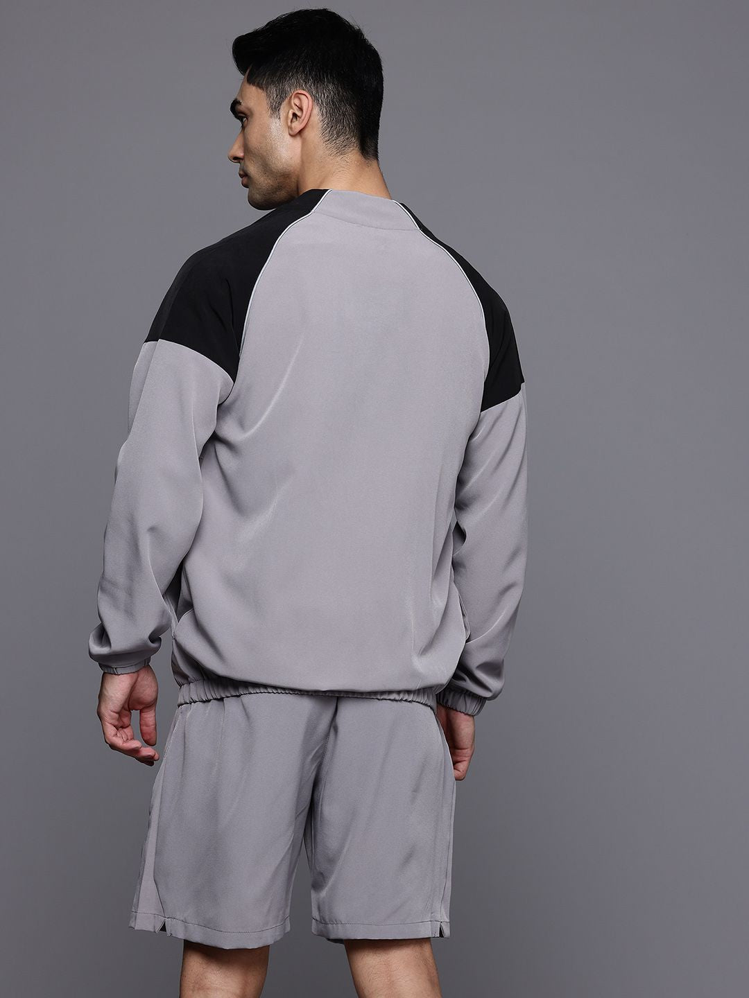 HRX by Hrithik Roshan Colourblocked Brand Logo Printed Rapid-Dry Training Tracksuit